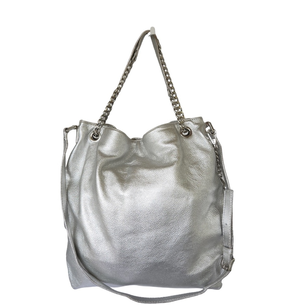 Michael Michael Kors Metallic handbag shoulder straps handles silver hardware